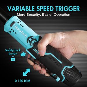 DURATECH 12V Cordless Ratchet Wrench 3/8" – 60Nm Torque, LED, Tool Bag