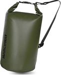 MARCHWAY Floating Waterproof Dry Bag Backpack 5L/10L/20L/30L/40L, Roll Top Sack Keeps Gear Dry for Kayaking, Rafting, Boating, Swimming, Camping, Hiking, Beach, Fishing (Army Green, 40L)