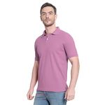 ZITY Men's Regular Fit Polo-T-Shirt-Light-Purple-L