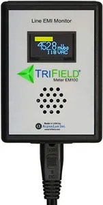 Dirty Electricity Meter by Trifield - Model EM100 - EMI Power Line Noise Analyzer - Know Your Electricity @ Home, Office, Shop - Made in USA by Alphalab, Inc.