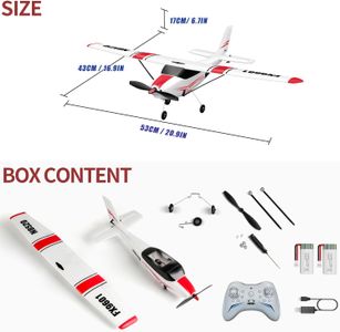 HAWK'S WORK 4-Channel RC Plane – Remote Control Airplane Toy