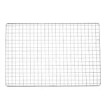 sourcing map 2pcs Square BBQ Grill Net 13.8"x9.4" Stainless Steel Cross Wire Barbecue Mesh Mat for Baking Smoking Charcoal Grilling Roasting