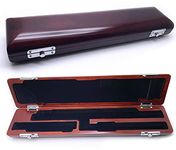 Jiayouy with B foot Hardwood Flute Case 17 hole flute Storage Box for Metal Flute Protect Carry flute