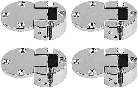 LIKERAINY 90 Degree Flap Lid Concealed Hinge 30mm for Wooden Furniture Cabinet Door Folding Holder Nickel-Plated Fittings Cupboard Wardrobe Hinges Pack of 4