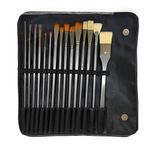 Brustro Artists ’ Mixed Hair Brush Set of 15 in PU Bag