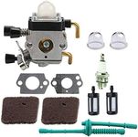 FS45 Carburetor for Stihl FS38 FS45 FS46 FS55 FS55R FS80 FS85 KM55 Trimmer Weed Eater carb with Air Filter Fuel Line Kit