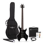 Harlem X Heavy Metal Bass Guitar with 15W Amp by Gear4music