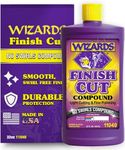 Wizards Finish Cut Compound - Levels Scratches and Brightens Dull Finishes with Smooth Show Finish - Non-Greasy and Water Based with Easy Clean-Up - Marine Compound and Finishing Material - 32 oz