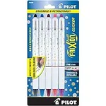 Pilot FriXion Clicker Erasable Design Collection Dots, Refillable & Retractable Gel Ink Pens, Fine Point (0.7mm), Assorted Ink, 5-Pack (15220)