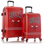 Heys America National Basketball Association Officially Licensed Wheeled Luggage 2PC Set - 21/26-Inch (Chicago Bulls)