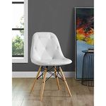 Finch Fox Faux Leather Manor Park Modern Eames Iconic Chairs in White Colour