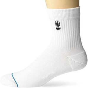 Stance Men's Quarter Sock LOGOMAN ST QTR, White, Small