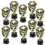Express Medals 10 Pack of 7 Inch Tall Soccer Trophy Awards Includes Silicone Soccer Wrist Band Awards 10 pk 4106 Boys Girls Trophies Award