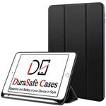 DuraSafe Cases for iPad Mini 5th Gen 2019 7.9 Inch [ Mini 5 ] A2133 A2124 A2126 MUXH2HN/A MUXF2HN/A MUXG2HN/A Protective Durable Shock Proof TPU Silicone Back Case with Pencil Holder - Black