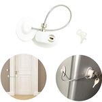 Refrigerator Lock Freezer Door Lock Cabinet Lock Strong Adhesive Lock Window Door Restrictor Cable for Baby Toddler Child Safety Device