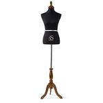 SOHAM SHREE ® Female Dress Wooden Stand Form Wheel Base Mannequin Store Display Dummy | (12) Mannequin Dummy Model Hanger Dress Kurti Display Stand