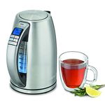 Cuisinart PerfecTemp™ Cordless Kettle, 1.7L, 6 Presets, Stay-Cool Handle, 1500W, Silver (CPK-20C)