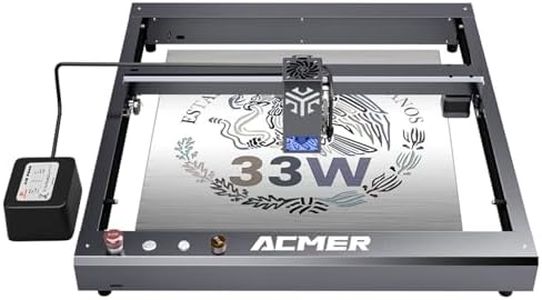 ACMER 33W Laser Engraver Machine, 33000mW Laser Cutter & Engraving Machine, 420×400mm Work Area for Stainless Steel, Metal, Wood, Acrylic, Leather, DIY Projects