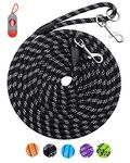 Long Dog Leash for Dog Training 10FT 16FT 30FT 50FT 100FT, Reflective Threads Check Cord Recall Training Dog Lead for Large Medium Small Dogs, Dog Tie-Out Cable for Playing, Camping, or Backyard