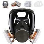 Full Face Respirаtor Reusable, Gas Cover Organic Vapor Mask and Anti-fog,dust-proof Face Cover,Full Face Cover,Protection for for painting, mechanical polishing, logging and welding