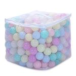 PlayMaty Ball Pit Balls - 2.36inches Pack of 400 Phthalate&BPA Free Plastic Ocean Balls for Kids Toddlers and Babys for Playhouse Play Tent Playpen Pool Party Decoration