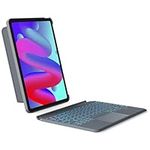 Inateck Keyboard Case Compatible with iPad Air 5/4 10.9", iPad Pro 11 inch 4/3/2/1, Detachable Keyboard with 7-Color Backlight and Trackpad, Vertical Stand, QWERTY-Layout, KB04111 (Gray)