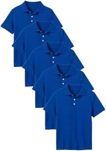 School Uniform For Boys | Polo Tshirts | Dress | Shirts | Kids Clothes | Boy Shirt | Pack of 5 | Royal Blue | Size 8