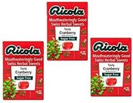 RICOLA swiss herb drops sugar-free cranberry 45G-PACK OF 3 [Personal Care]