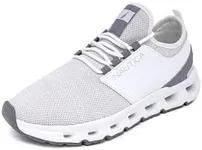 Nautica Men's Running Sneakers Sport Lace-Up Athletic Shoes for Gym Tennis – Cushioned, Breathable, Lightweight & Comfortable-Zer-Off White, Size 10.5