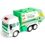 SK TOY ZONE My First Wheels Toy Garbage Truck Friction Powered Realistic Big Size Automobile Construction Engineering Plastic Toy Vehicle for Kids (Garbage Truck)