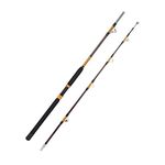 Trolling Rod 2-Section Saltwater Offshore Heavy Straight Butt Roller Fishing Rod Conventional Boat Fishing Pole,with Roller Guides (6'0", 50-120lbs,Brown B)