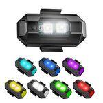 US1984 7 Colors LED Strobe Lights Upgrade Strobe Lights Flashing Lights Anti-collision Night Signal Emergency Light for Car, Motorbike, Helmet, Drone, Bicycle, Toys (1)