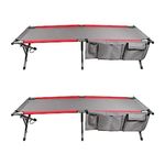 Canadian Shield Outdoors| 300 Lb Heavy Duty Camping Cot | XXL for Adults | Camping Cots for Backpacking, Hiking, Outdoors, Travel | Travel Bag Included – BDO-B08 | Pack of 2