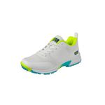 Gunn & Moore Unisex Kryos Cricket Shoe, White, Fluro Yellow, Blue, 5 UK