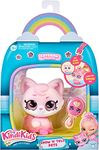 Kindi Kids Show N Tell Pets - Caterina The Kitten - 4" Pet and Shopkin Accessory - 2pc