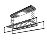 Zureni Electric Clothes Drying Rack Ceiling Mounted Stainless-Steel Wireless Hanger Cloth Dryer with Remote Control Operation Air Drying Disinfection and LED Lighting (Length -120cm Multi-Function)