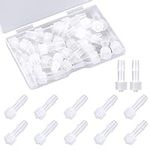 30pcs Syringe Adapter, Clear Male Luer Lock 1/4" Luer Lock Connector Kit to Syringe Coupler Adapter