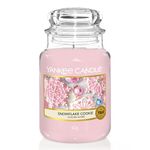 Yankee Candle Scented Candle, Snowflake Cookie Large Jar Candle, Long Burning Candles: up to 150 Hours, Perfect Christmas Gifts for Women