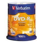 Verbatim 95102 AZO DVD-R 4.7GB Ultra Premium Recordable Blank Digital Versatile Disc 16x Speed (Pack of 100 Spindle)