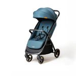 Loopie Hop 1 Hand Fold Travel Friendly Compact CABIN Stroller for 0-4 Years | 3 position RECLINE Seat with SLEEPING position | SUN Protection UPF 50+ Canopy | 5 Point Safety HARNESS | 360° Wheels | 5 KG storage BASKET | WASHABLE Oxford Cotton fabric | MOSQUITO NET | Self-standing | 1 year WARRANTY | BLUE