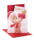 UK Greetings Christmas Card for Godson - Cute Teddy Design