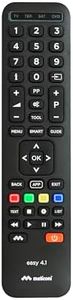 Meliconi Easy 4.1, Telecomando Universale 4 in 1, Telecomando Compatibile con Samsung, LG e Sony e Altri Brand, Sostituisce Telecomandi per 4 Dispositivi, TV, Decoder, Sat, DVD e Blu Ray, Infrarossi