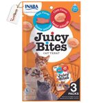 Inaba Premium Flavour Packed Cat Treats - Made in Thailand X Tails Nation (Juicy Bites Fish & Clam Flavour, Pack of 6) Vitamin E Added