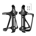 Corki Cycles Bike Water Bottle Holder, Right and Left Slide Entry Bicycle Cup Holder Adjustable Drink Holder Rack for Road & Mountain Bikes