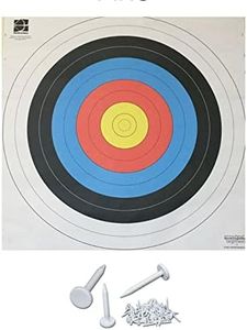 10 x Avalon target faces, 40cm, 60cm and 80cm. Choose you're size. FITA licenced re-inforced target faces. 10 free egertec target pins (40CM)