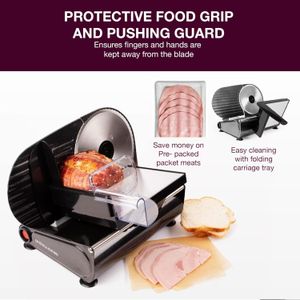 Andrew James Electric Meat Slicer – Adjustable Stainless Steel Blade