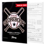 Murray Sporting Goods Baseball/Softball Scorebook - Side-by-Side Spiral Bound - 35 Games