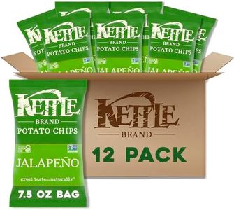 Kettle Brand Jalapeno Kettle Potato Chips, Gluten-Free, Non-GMO, 7.5 oz Bag (Pack of 12)