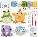 Crochet Kit for Beginners 4PCS Croc