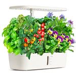 Hydroponics Growing System, 12 Pods Indoor Garden with Grow Light, Herb Garden Indoor Kit with Quiet Water Pump, Automatic Timer,Height Adjustable